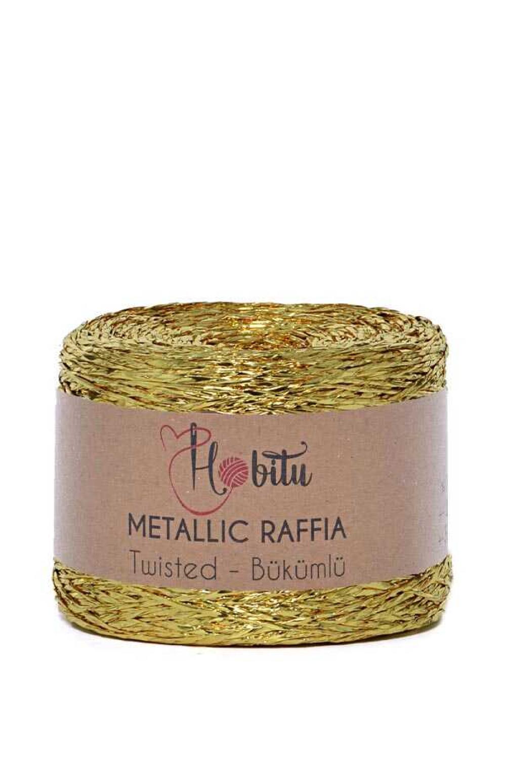 HOBİTU METALİK BÜKÜMLÜ RAFFİA 250 GR