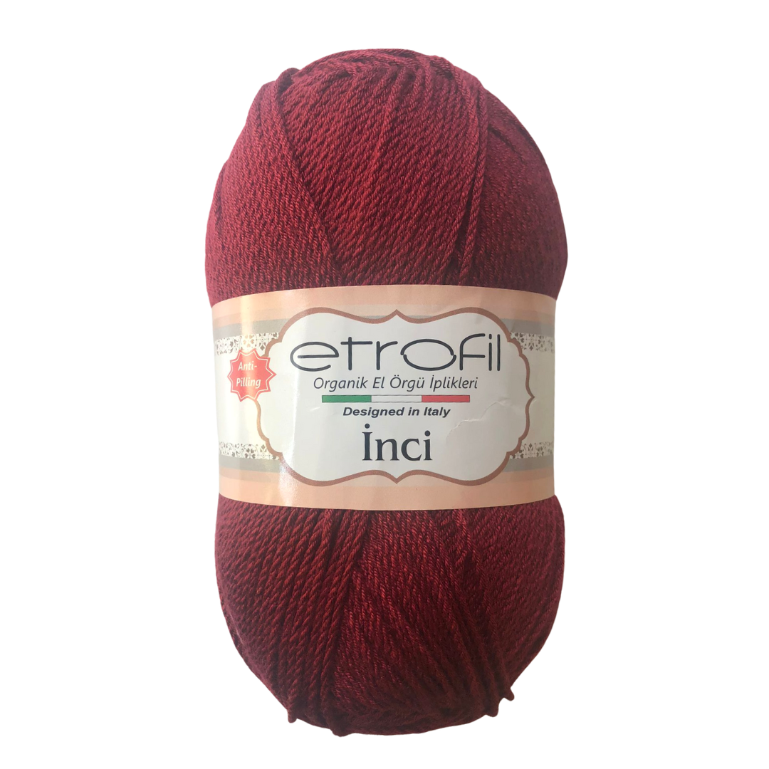 Etrofil inci 73104 Bordo %100 Premium Anti-pilling Acrylic  