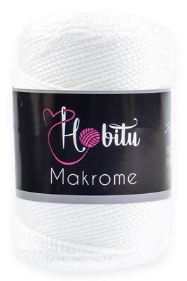 HOBİTU MAKROME 001 İnci Beyazı