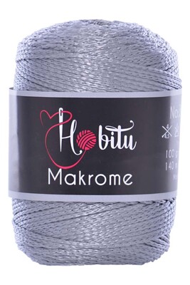 HOBİTU MAKROME 061 Metalik Gri